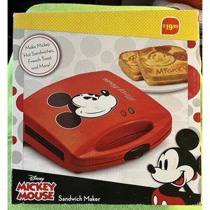 OLLIERV Disney Mickey Mouse Dual Sandwich Maker Model #DCM-51 NEW Orig Box